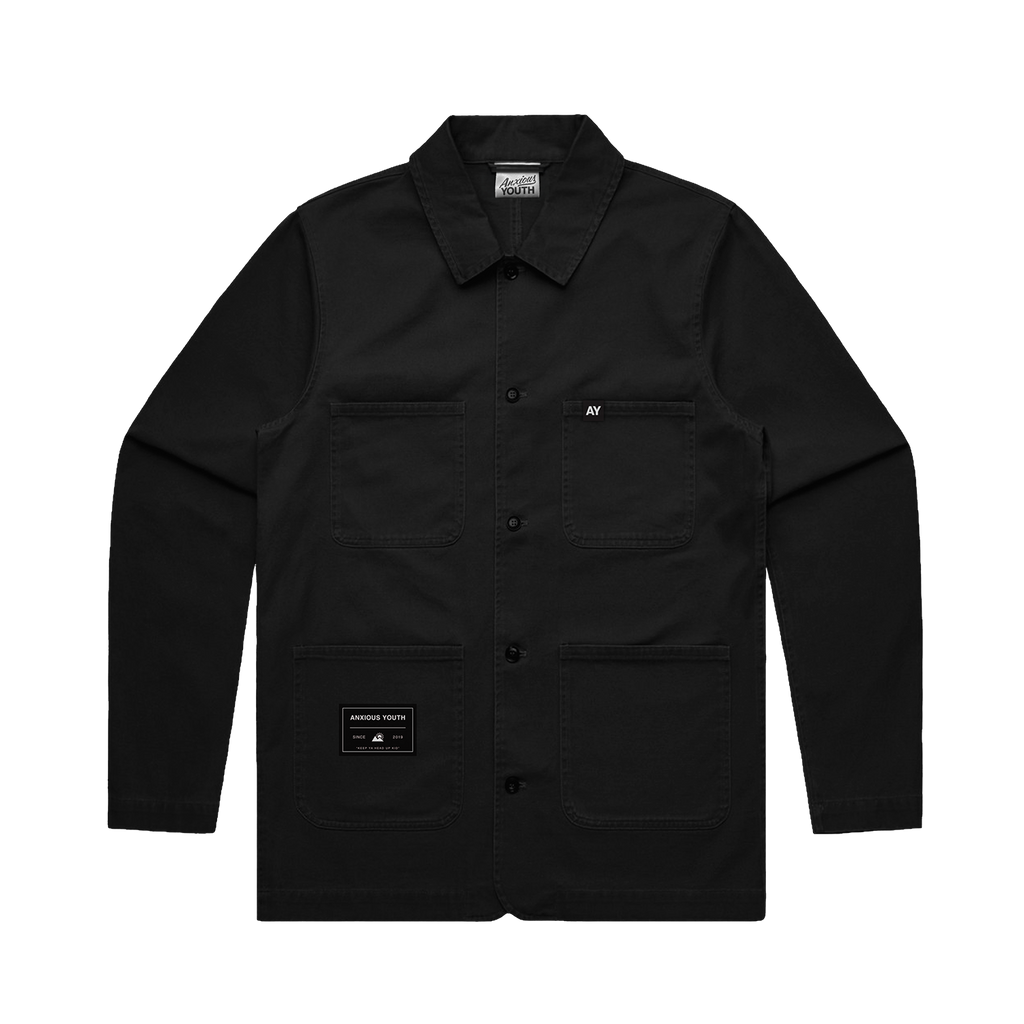 CLUB ANXIOUS CHORE JACKET | BLACK